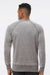 J America 8920 Mens Vintage Zen Fleece Crewneck Sweatshirt Cement Grey Model Back