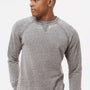 J America Mens Vintage Zen Fleece Crewneck Sweatshirt - Cement Grey - New
