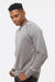 J America 8920 Mens Vintage Zen Fleece Crewneck Sweatshirt Cement Grey Model Side