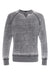 J America 8920 Mens Vintage Zen Fleece Crewneck Sweatshirt Dark Smoke Grey Flat Front