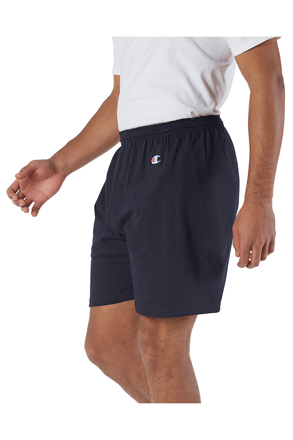 Champion 8187 Mens Gym Shorts Navy Blue Model 3q