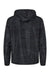 Independent Trading Co. EXP54LWZ Mens Full Zip Windbreaker Hooded Jacket Black Camo Flat Back