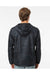 Independent Trading Co. EXP54LWZ Mens Full Zip Windbreaker Hooded Jacket Black Camo Model Back