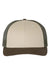 Richardson Hats 115 Mens Snapback Trucker Hat Tan/Loden/Brown Flat Front