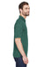 UltraClub 8210/8210T Mens Cool & Dry Moisture Wicking Short Sleeve Polo Shirt Forest Green Model Side