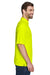 UltraClub 8210/8210T Mens Cool & Dry Moisture Wicking Short Sleeve Polo Shirt Bright Yellow Model Side