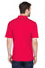 UltraClub 8210/8210T Mens Cool & Dry Moisture Wicking Short Sleeve Polo Shirt Red Model Back