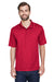 UltraClub 8210/8210T Mens Cool & Dry Moisture Wicking Short Sleeve Polo Shirt Cardinal Red Model Front
