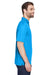 UltraClub 8210/8210T Mens Cool & Dry Moisture Wicking Short Sleeve Polo Shirt Coast Blue Model Side