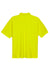 UltraClub 8210/8210T Mens Cool & Dry Moisture Wicking Short Sleeve Polo Shirt Bright Yellow Flat Back