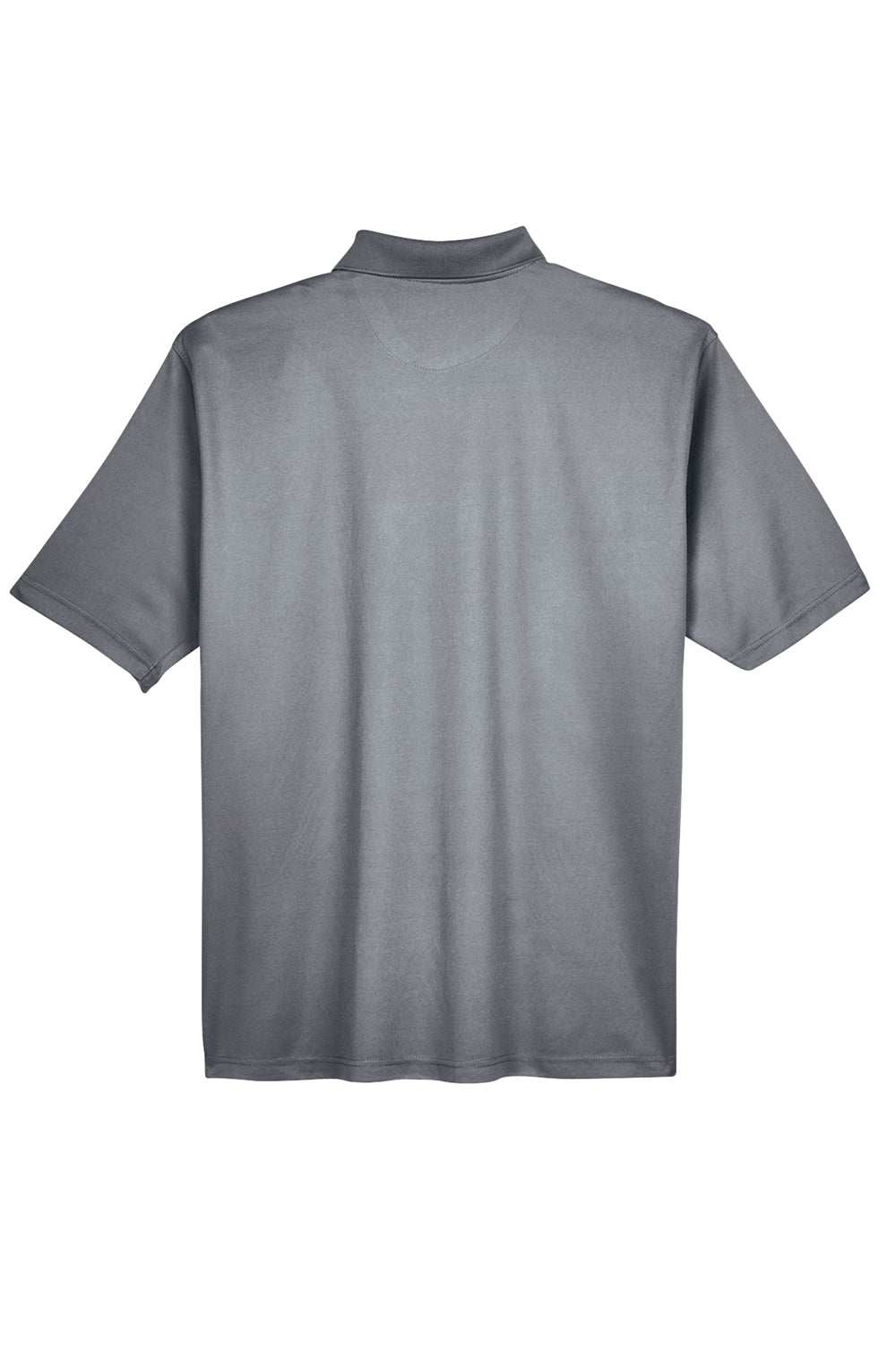 UltraClub 8210/8210T Mens Cool & Dry Moisture Wicking Short Sleeve Polo Shirt Charcoal Grey Flat Back