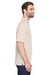 UltraClub 8210/8210T Mens Cool & Dry Moisture Wicking Short Sleeve Polo Shirt Stone Model Side