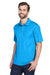 UltraClub 8210/8210T Mens Cool & Dry Moisture Wicking Short Sleeve Polo Shirt Coast Blue Model 3q