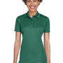 UltraClub Womens Cool & Dry Moisture Wicking Short Sleeve Polo Shirt - Forest Green - Closeout