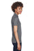 UltraClub 8210L Womens Cool & Dry Moisture Wicking Short Sleeve Polo Shirt Charcoal Grey Model Side
