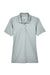 UltraClub 8210L Womens Cool & Dry Moisture Wicking Short Sleeve Polo Shirt Silver Grey Flat Front