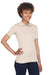 UltraClub 8210L Womens Cool & Dry Moisture Wicking Short Sleeve Polo Shirt Stone Model 3q