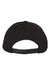 Richardson Hats 212 Mens Pro Twill Snapback Hat Black Flat Back