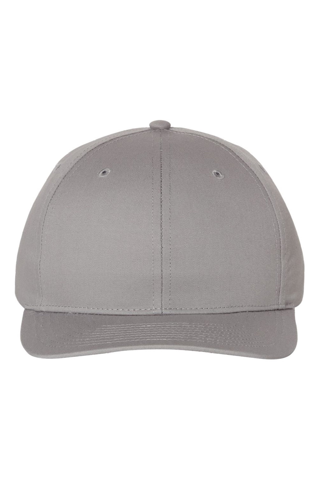 Richardson Hats 212 Mens Pro Twill Snapback Hat Grey Flat Front