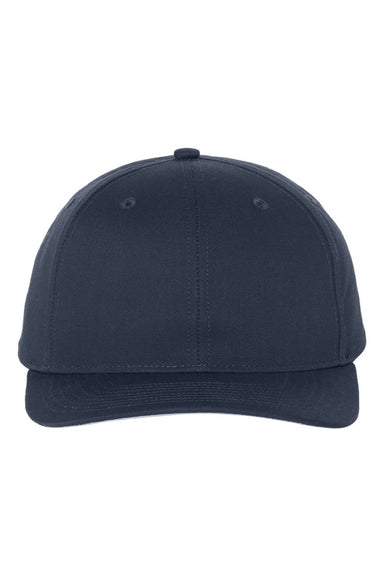 Richardson Hats 212 Mens Pro Twill Snapback Hat Navy Blue Flat Front