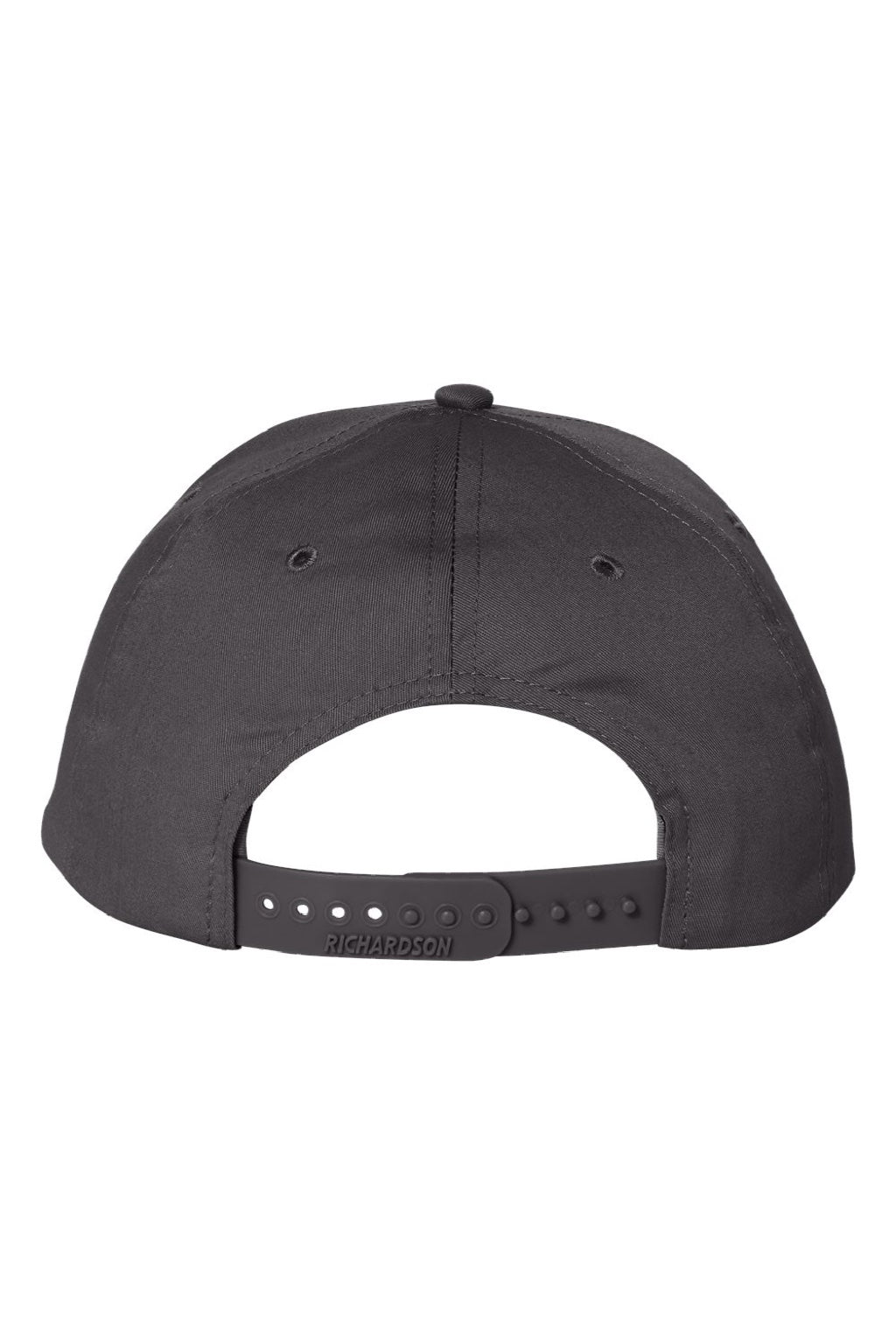 Richardson Hats 212 Mens Pro Twill Snapback Hat Charcoal Grey Flat Back