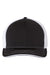 Richardson Hats 172 Mens Pulse Sportmesh R-Flex Stretch Fit Hat Black/White Flat Front