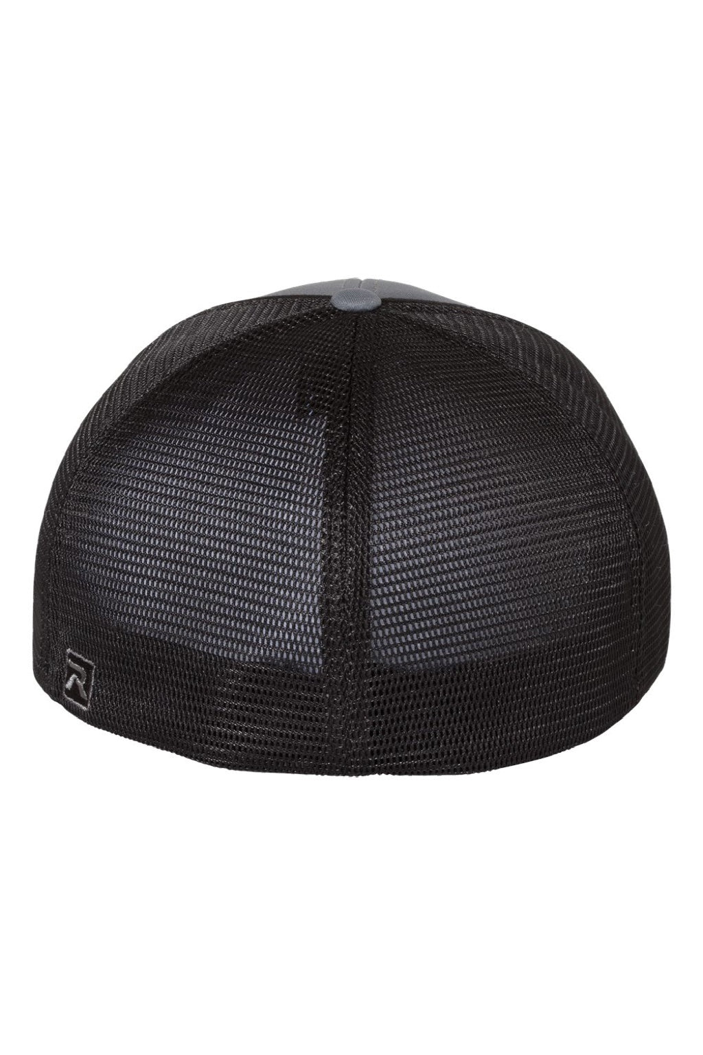Richardson Hats 172 Mens Pulse Sportmesh R-Flex Stretch Fit Hat Charcoal Grey/Black Flat Back