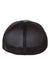 Richardson Hats 172 Mens Pulse Sportmesh R-Flex Stretch Fit Hat Charcoal Grey/Black Flat Back