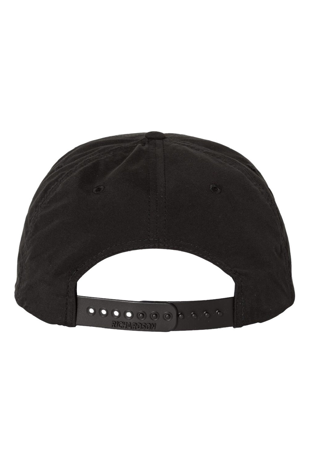 Richardson Hats 256 Mens Umpqua UPF 50+ Snapback Hat Black Flat Back