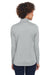 UltraClub 8230L Womens Cool & Dry Moisture Wicking 1/4 Zip Sweatshirt w/ Pocket Grey Model Back