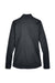 UltraClub 8230L Womens Cool & Dry Moisture Wicking 1/4 Zip Sweatshirt w/ Pocket Black Flat Back