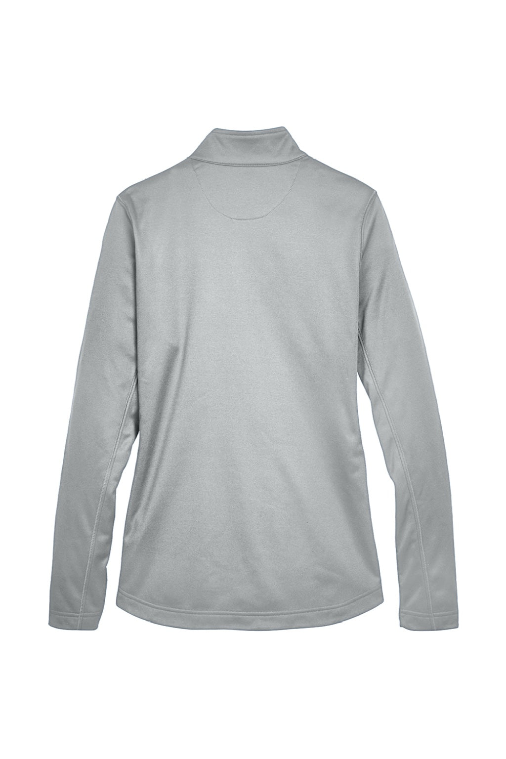 UltraClub 8230L Womens Cool & Dry Moisture Wicking 1/4 Zip Sweatshirt w/ Pocket Grey Flat Back