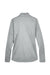 UltraClub 8230L Womens Cool & Dry Moisture Wicking 1/4 Zip Sweatshirt w/ Pocket Grey Flat Back