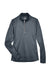 UltraClub 8230L Womens Cool & Dry Moisture Wicking 1/4 Zip Sweatshirt w/ Pocket Charcoal Grey Flat Front