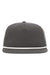 Richardson 256 Mens Umpqua Snapback Hat Charcoal Grey/White Flat Front