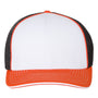 Richardson Mens Pulse Sportmesh R-Flex Stretch Fit Hat - White/Black/Orange - NEW