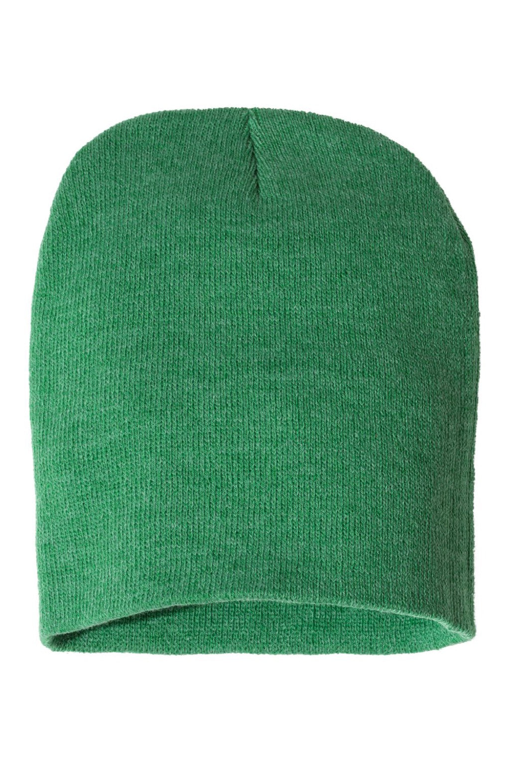 Sportsman Hats SP08 Unisex Beanie Heather Kelly Green Flat Front