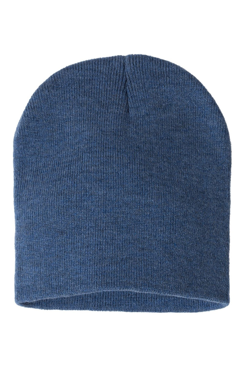 Sportsman Hats SP08 Unisex Beanie Heather Dark Royal Blue Flat Front