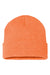 Sportsman Hats SP12 Unisex Solid Cuffed Beanie Heather Orange Flat Front