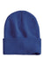 Sportsman Hats SP12 Unisex Solid Cuffed Beanie Heather Dark Royal Blue Flat Front