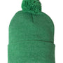 Sportsman Hats Unisex Pom-Pom Cuffed Beanie - Heather Kelly Green