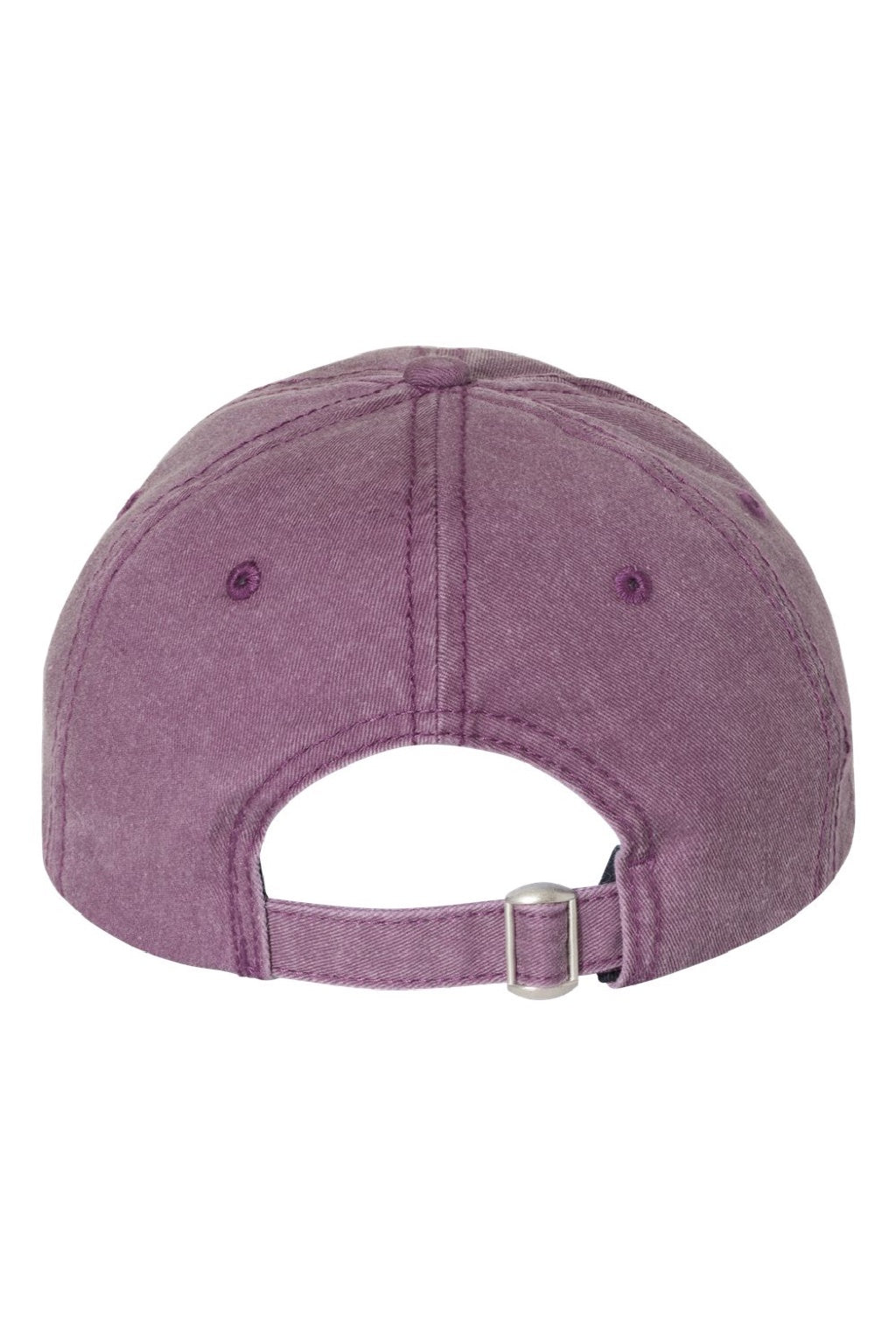 Valucap Hats SP500 Mens Pigment Dyed Adjustable Hat Wine Flat Back