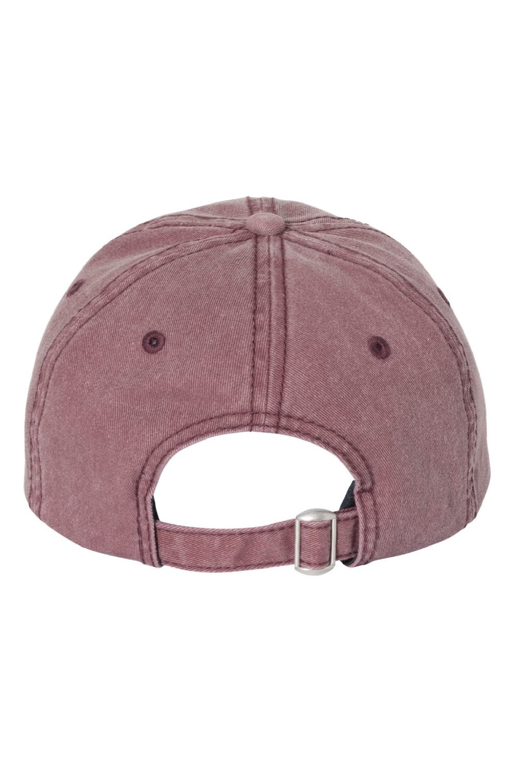 Valucap Hats SP500 Mens Pigment Dyed Adjustable Hat Maroon Flat Back