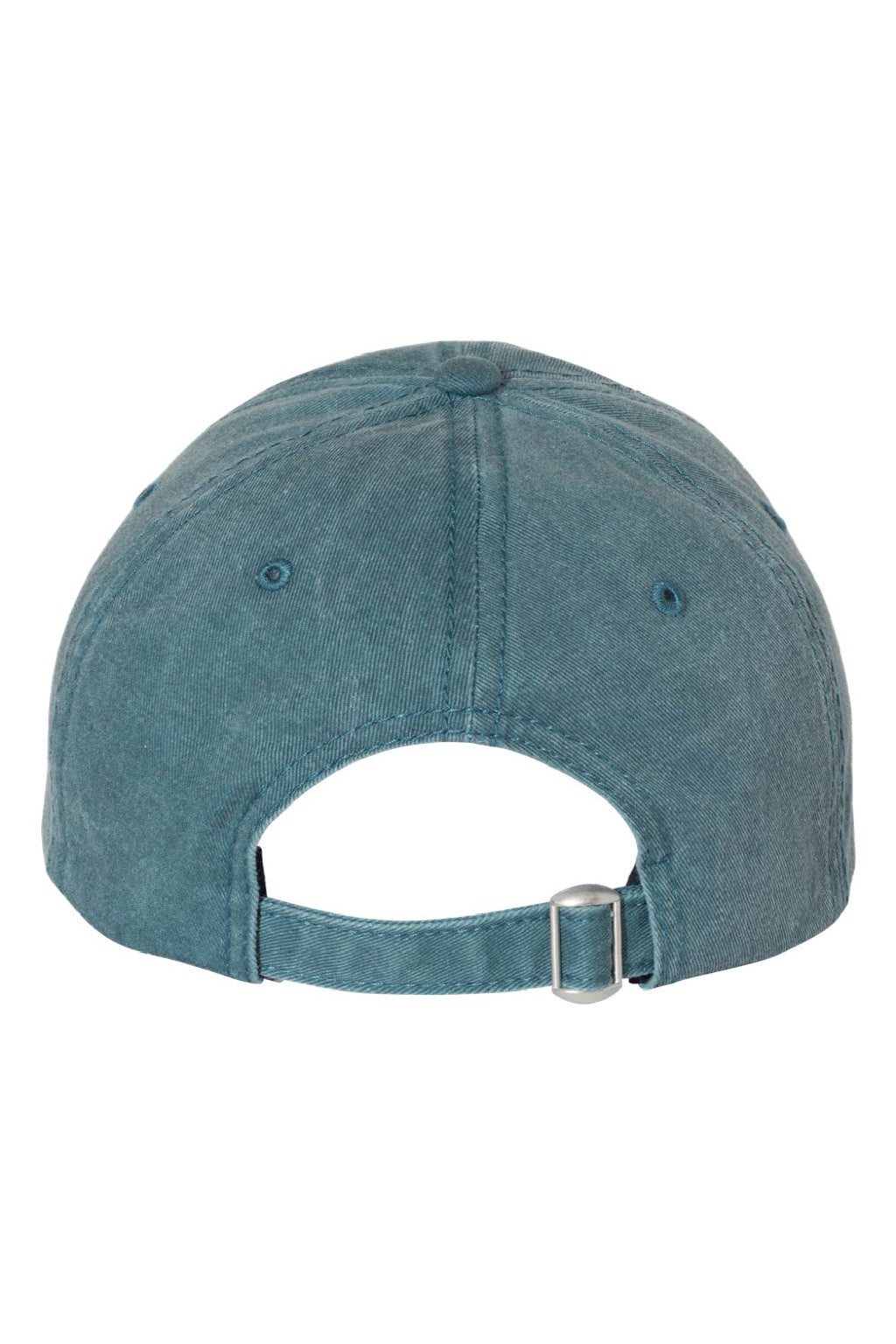 Valucap Hats SP500 Mens Pigment Dyed Adjustable Hat Teal Green Flat Back