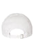 Valucap Hats SP500 Mens Pigment Dyed Adjustable Hat White Flat Back