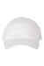 Valucap Hats SP500 Mens Pigment Dyed Adjustable Hat White Flat Front
