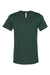 Bella + Canvas BC3005/3005/3655C Mens Jersey Short Sleeve V-Neck T-Shirt Forest Green Flat Front