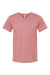 Bella + Canvas BC3005/3005/3655C Mens Jersey Short Sleeve V-Neck T-Shirt Mauve Flat Front