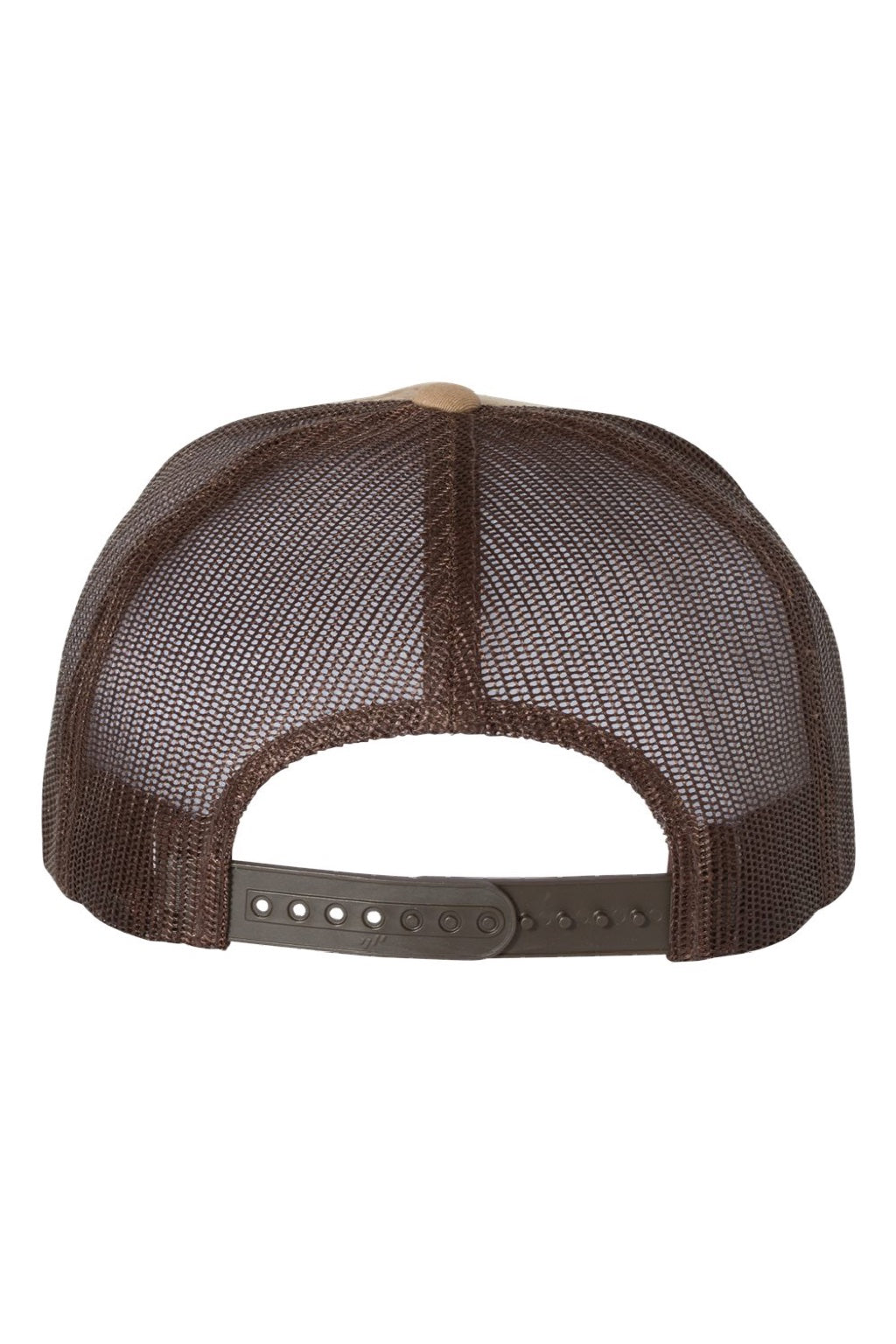 Yupoong Hats 6006/6006MC/6006W Mens Adjustable Trucker Hat Multicam Arid/Brown Flat Back