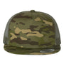 Yupoong Hats Mens Adjustable Trucker Hat - Multicam Tropic/Green